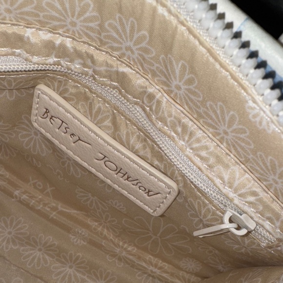 Betsey Johnson Blue and White Mini Crossbody Bag - Picture 11 of 12